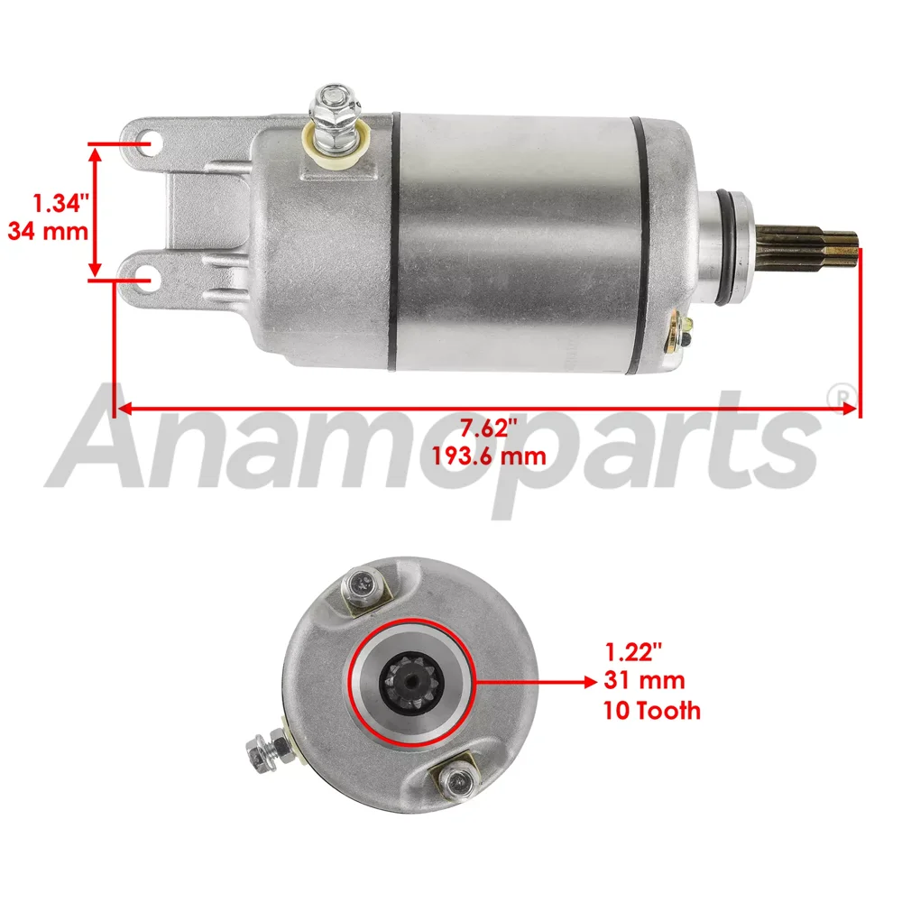 Motorcycle Parts Engine Starter motor fits for 1987-1994 HONDA TRX350 FourTrax Foreman Big TRX 350 CC 4X4 31200-HA7-771