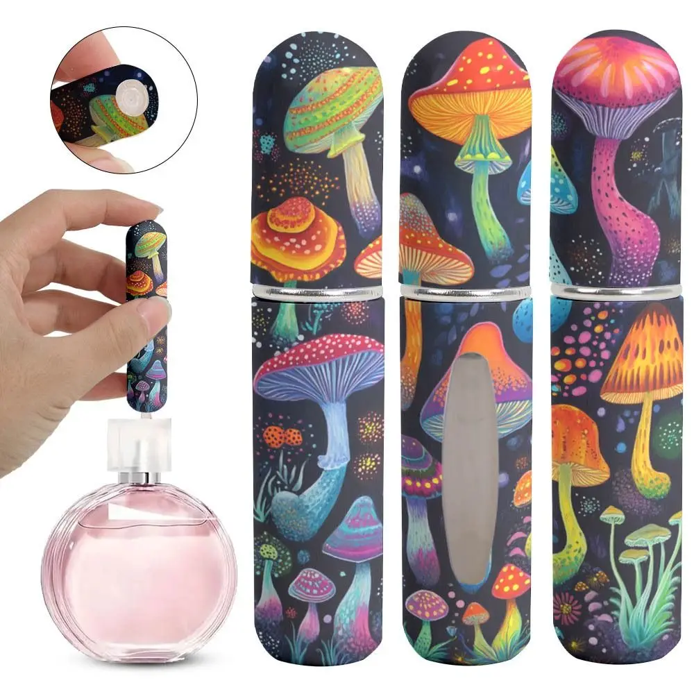 5ml Mini Perfume Bottle Empty Leak-proof Empty Cosmetic Containers Refillable Spray Rotating Bottle