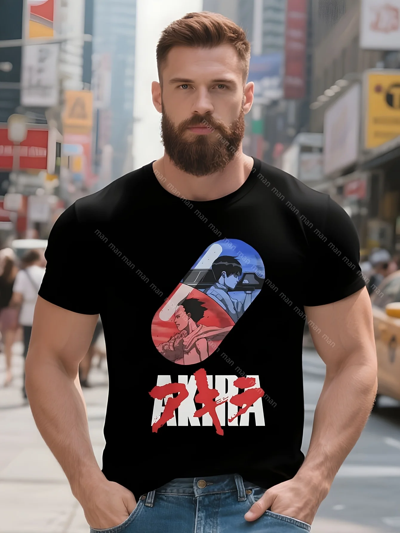 

Мужская футболка Akira Movie Pill Kaneda, модная футболка, толстовки в стиле Харадзюку, хипстерские