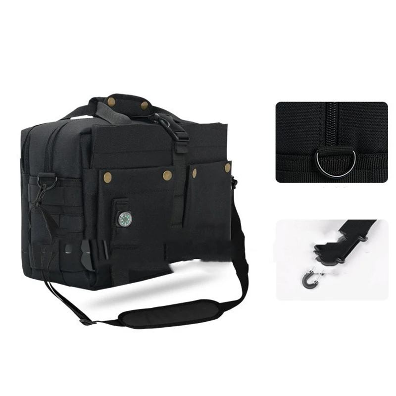 Imagem -02 - Mochila de Viagem Impermeável para Homens Bolsa Portátil Mochilas Táticas de Acampamento Mochila ao ar Livre Multifuncional Bolsa de Alta Capacidade