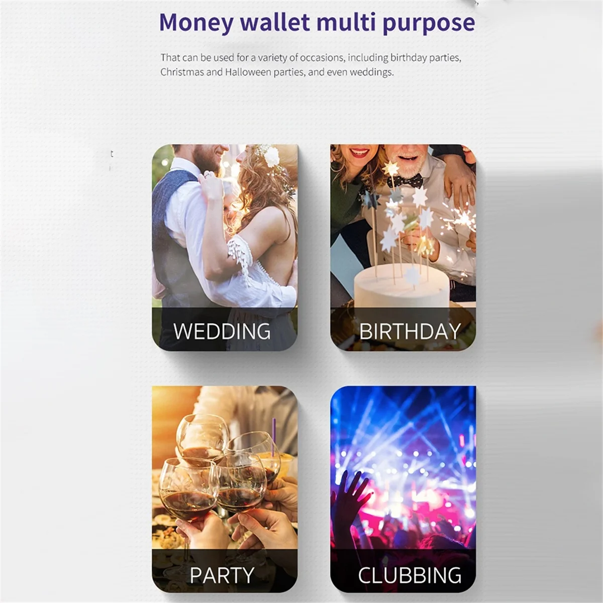 AM-Money Wallet Electric Cash Ejection Simulated Wallet Funny Game Toys Kids Gifts Toys Black