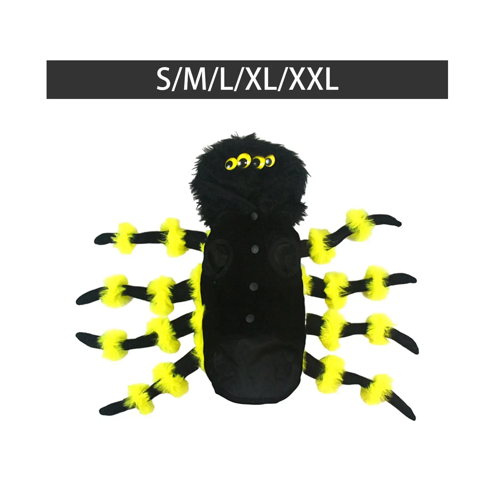 Dog Cat Spider Costume Movable Eyeballs with Buckle Decoration Accessory for Holiday Halloween Cosplay Theme Party Party