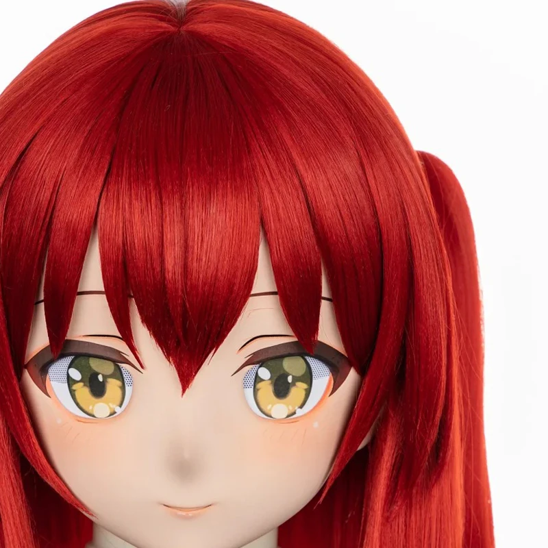 (MEO079) تخصيص اليدوية كامل رئيس قابل للقفل فستان متقاطع الذكور إلى الإناث اليابانية الكرتون أنيمي لعبة شخصية Kigurumi قناع #5