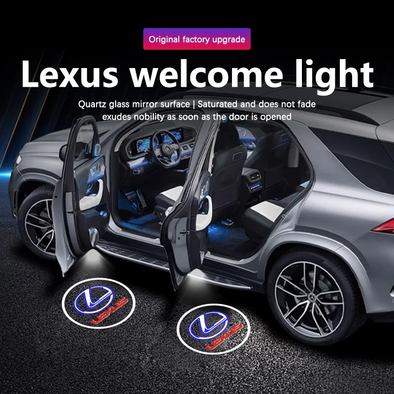 

Led Car Door Logo Welcome Shadow Light For Lexus RX ES GX LS LX IS GS RC UX LM RX270 RX450 RX400h Laser Projector Ghost Light