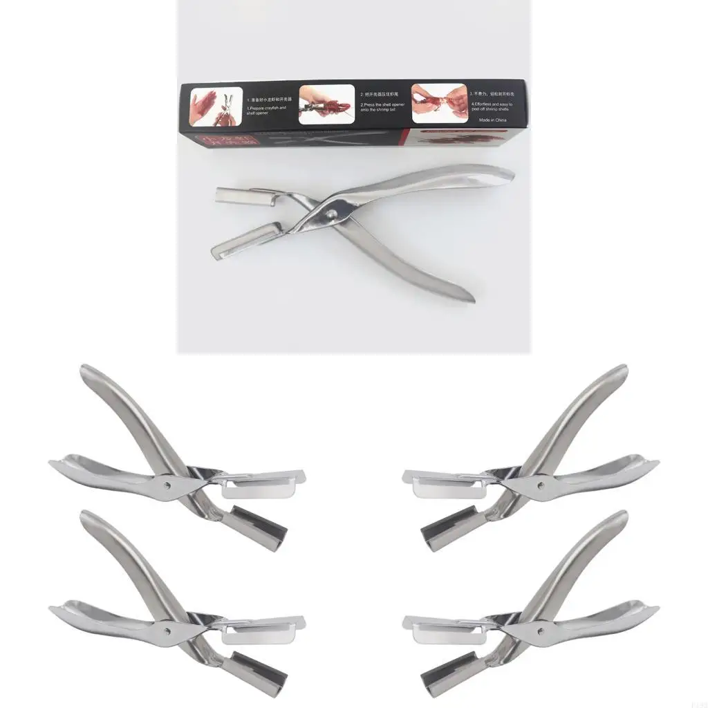 F19B 2Pcs Crawfish Shucker Nonslip Grip Dishwasher Safe Kitchen Seafood Shelling Tool