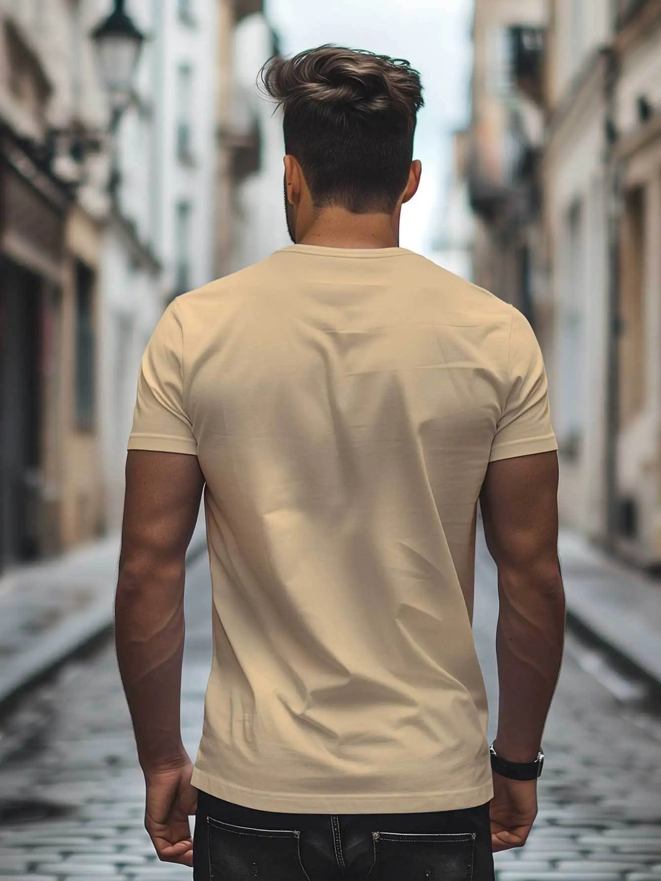 Barber Shop Graphic Print Cotton Short Sleeve T-Shirt For Men Fashion Casual Breathable Tee