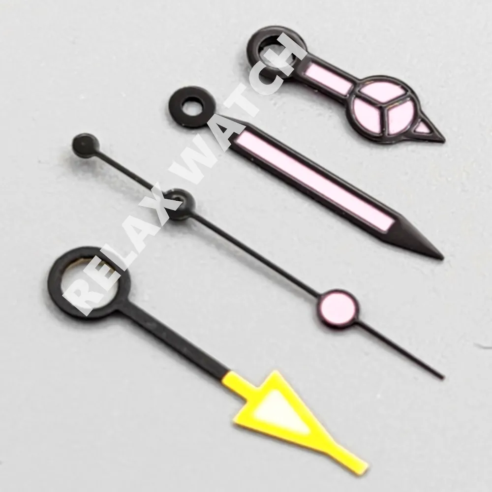 다양한 색상 녹색 발광 시계 바늘, 일본 NH34 GMT 듀얼 타임 존 디스플레이, 자동 기계식 무브먼트