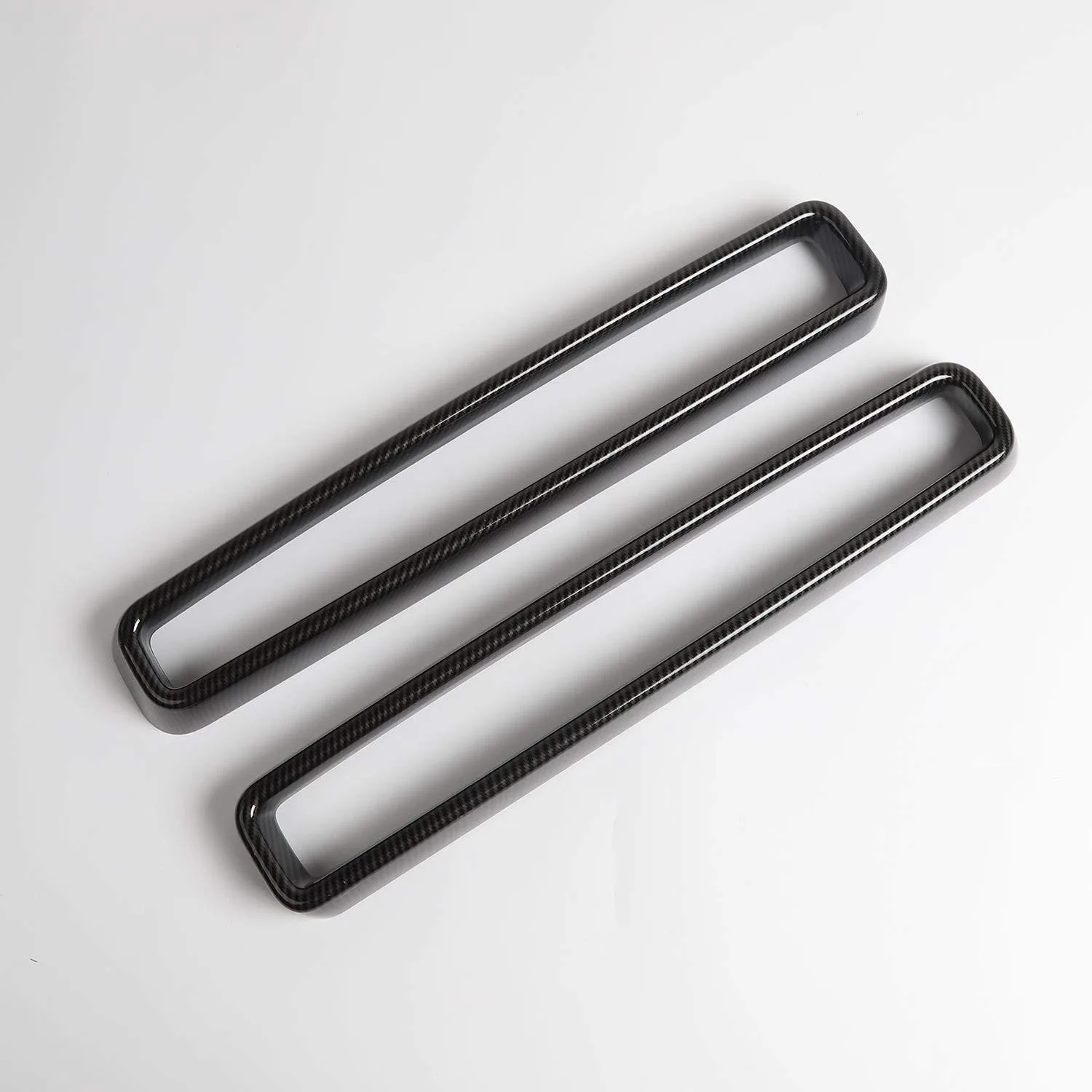 Compatible with Challenger ABS Carbon Fiber Front Grille Inserts for 2015-2022 Dodge Challenger Accessories, 2pcs
