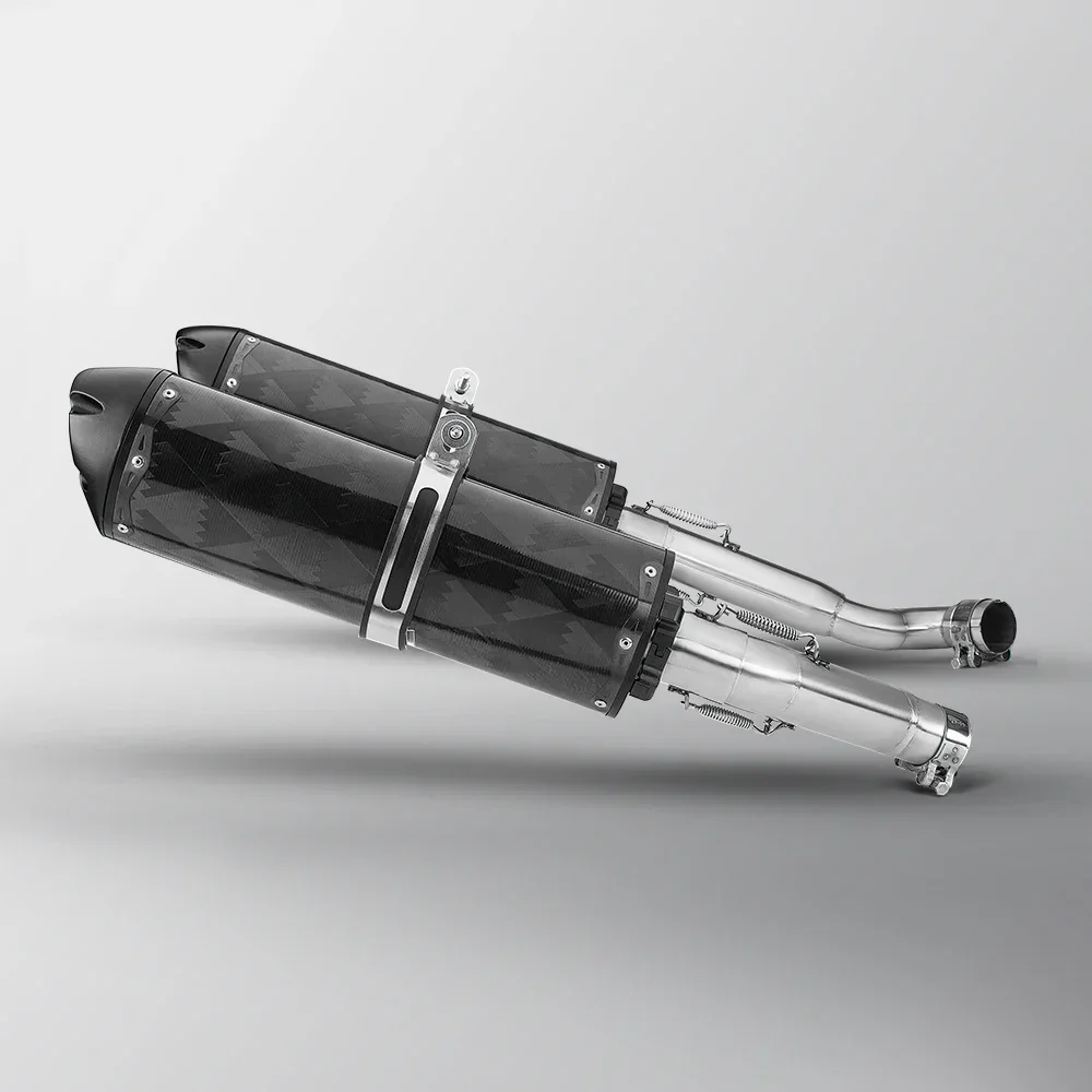 

/For SUZUKI GSX-R1000-K9 2009-2016 Slip onRacing line exhaust original position mid pipe link pipe exhaust muffler