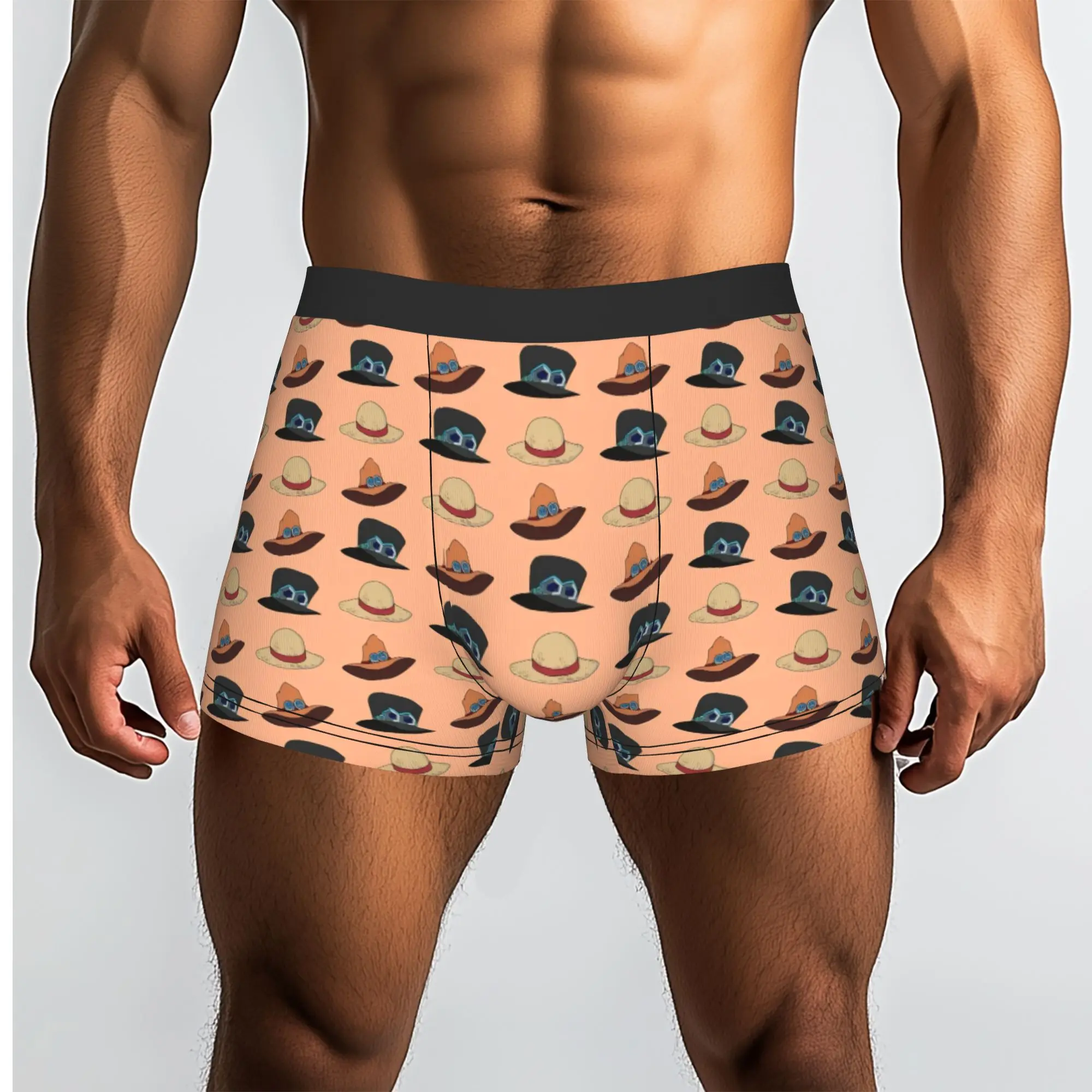 ASL Hats Collection One Piece Underpants Homme Panties Male Underwear Ventilate Shorts Boxer Briefs