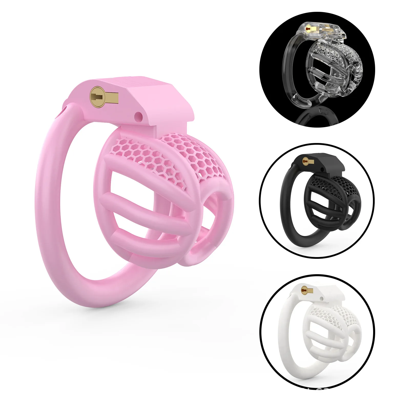 Super Mini Sex Beehive Chastity Cage Device,콕링 Cock Cage With 4 Size Penis Rings,Penis Cage,Chastity Belt, 정조대 Gode Sex Toys 18+