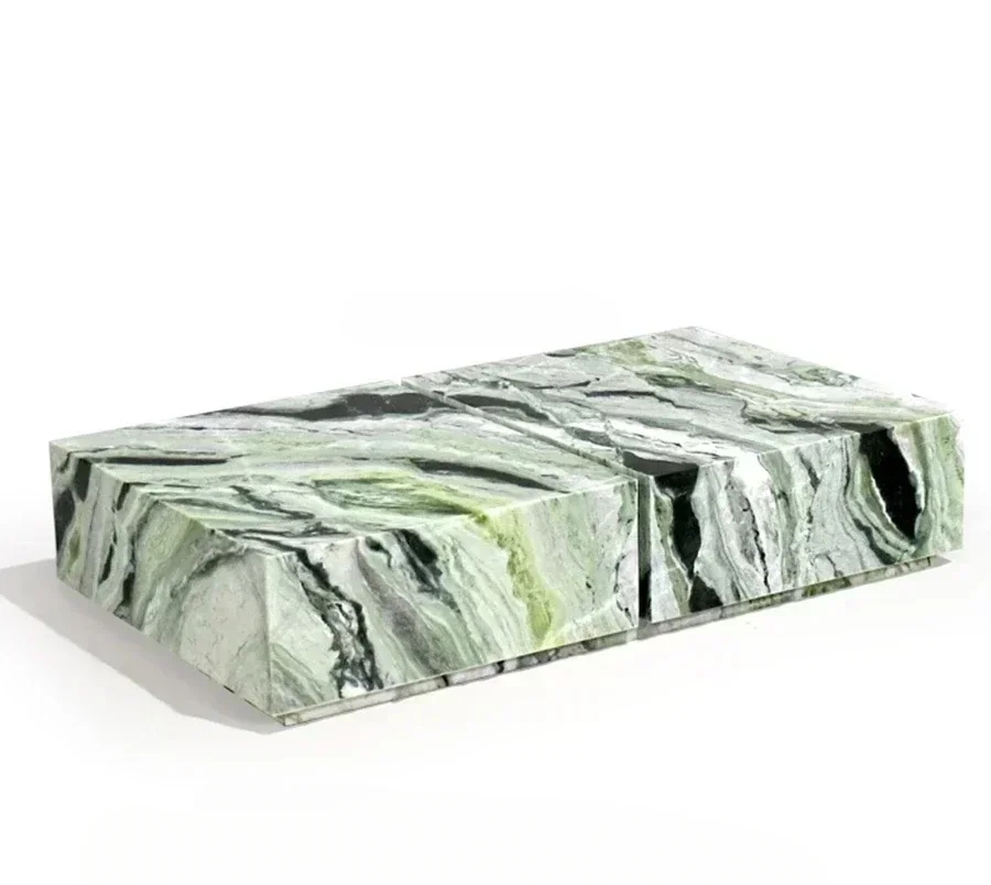 

Italian light luxury natural marble coffee table living room home designer high-end villa Nordic modern minimalist creativity