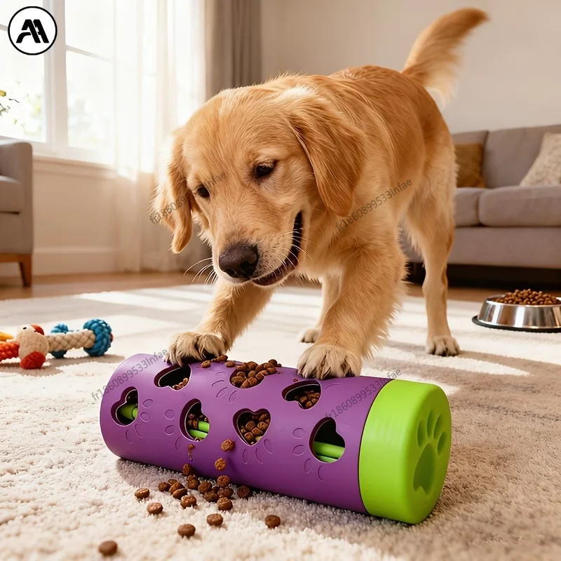 Dispensador de Comida Lenta para Mascotas, Interactivo y Desmontable | Juguete Masticable Resistente a Mordidas para Perros y Gatos, Uso en Interiores y Exteriores