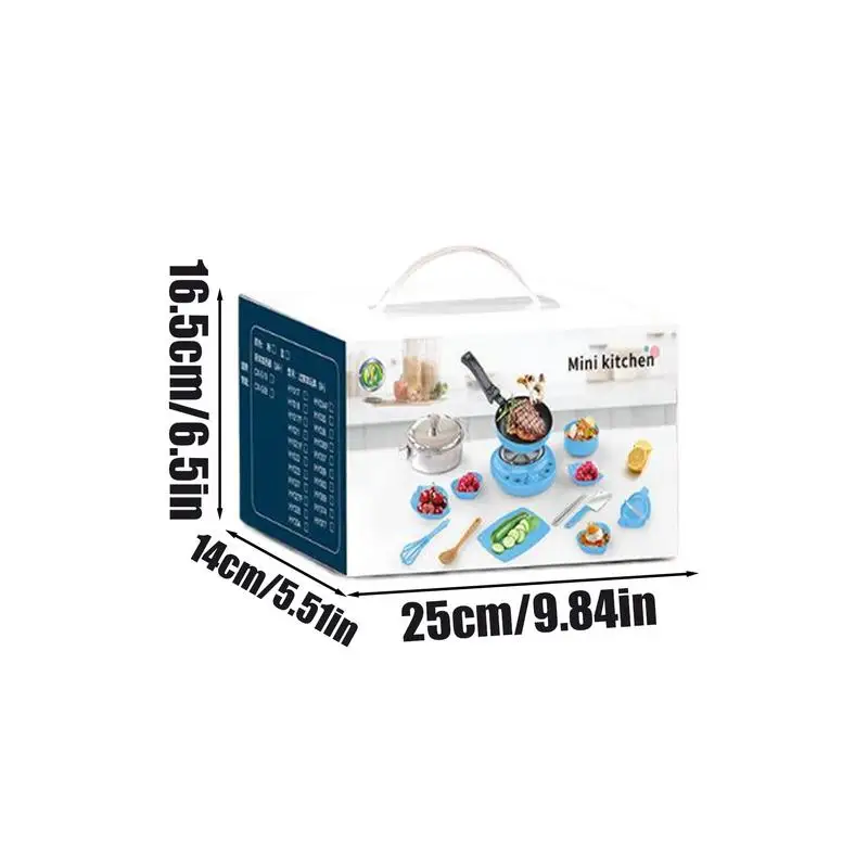 Crianças cozinha playset acessórios 22x fingir brinquedo acessórios de cozinha realista pequenos utensílios de cozinha para criança seguro sala de aula
