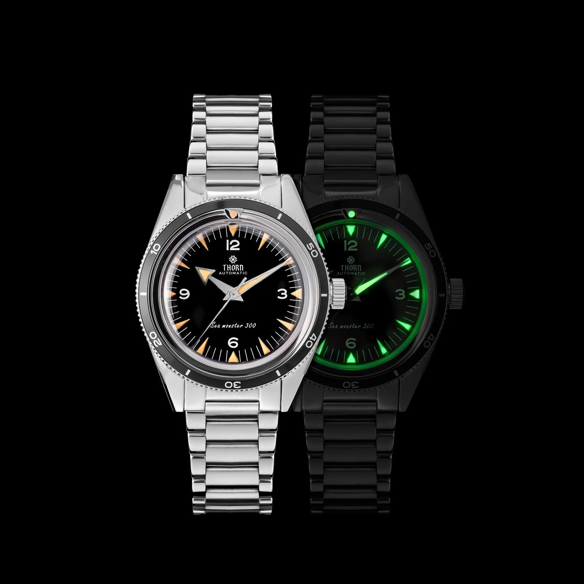 Thron T026 38mm Watch Sapphire Crystal 316L Stainless Steel PT5000