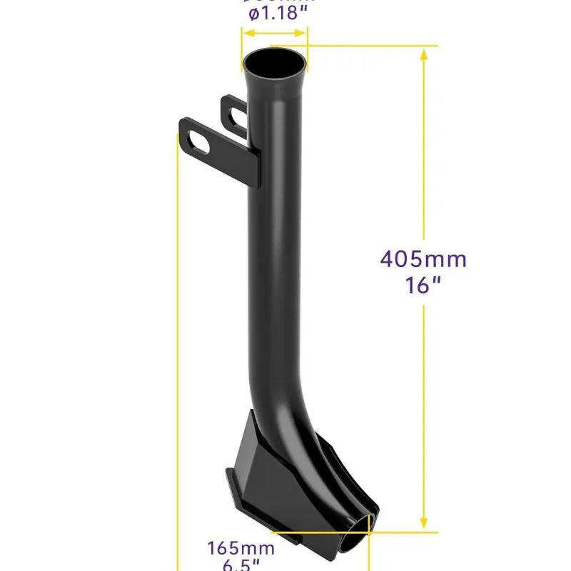 Articulated lawn-mounted trencher for ATV/UTV tractors with 2-inch receivers