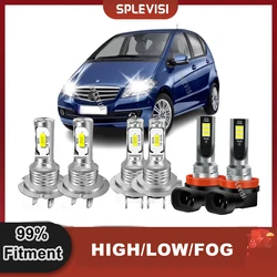 Car LED Light High Beam Low Beam Foglight 6000K White For Mercedes A Class W169 2004-2012 2005 2006 2007 2008 2009 2010