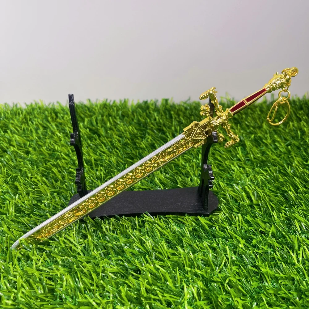 8.6inch Anime Elden Katana Sword of Night and Flame Ninja Knife Steel Metal Sword Real Size Japanese Katana Samurai Sabre Toy
