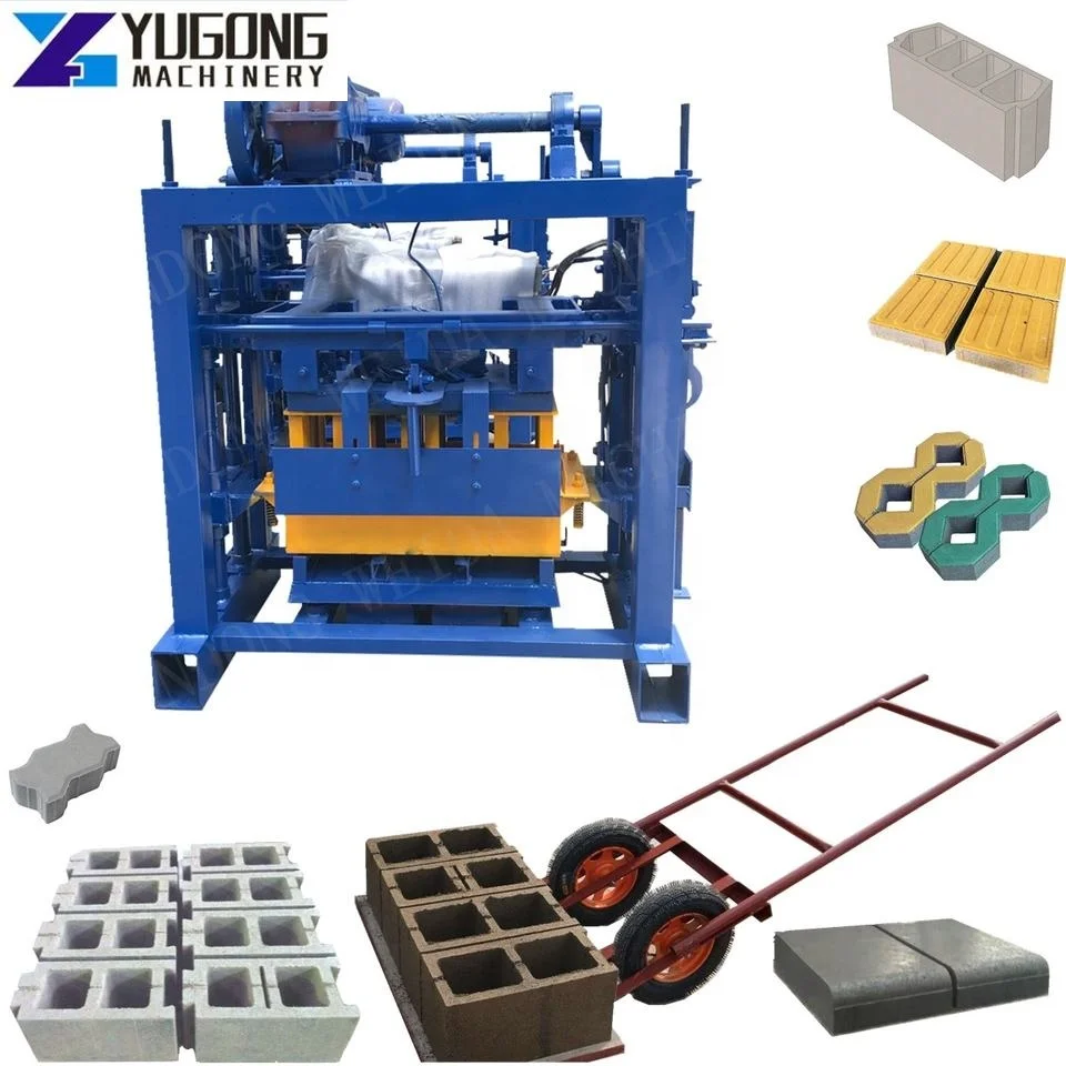 YG QT4-40 High Efficient Hollow Brick Machine Manual Block Making Machine