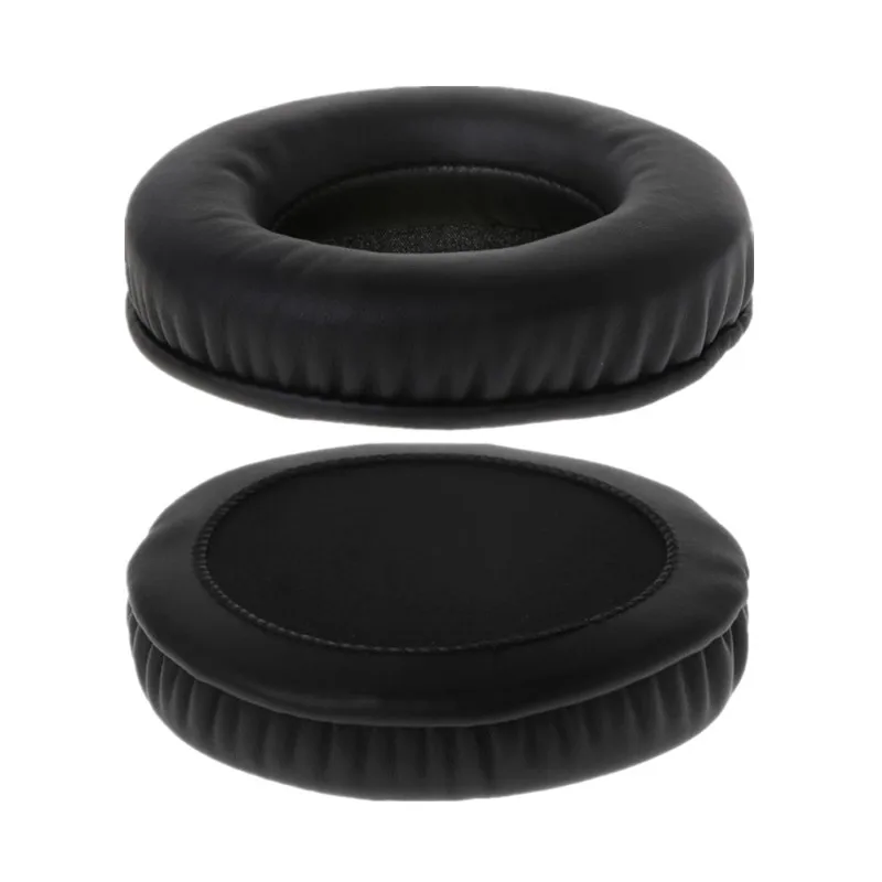 범용 헤드폰 폼 이어 패드 쿠션 이어패드, 소니 AKG 젠하이저 ATH 필립스 헤드폰용 부드러운 PU 교체, 2 개