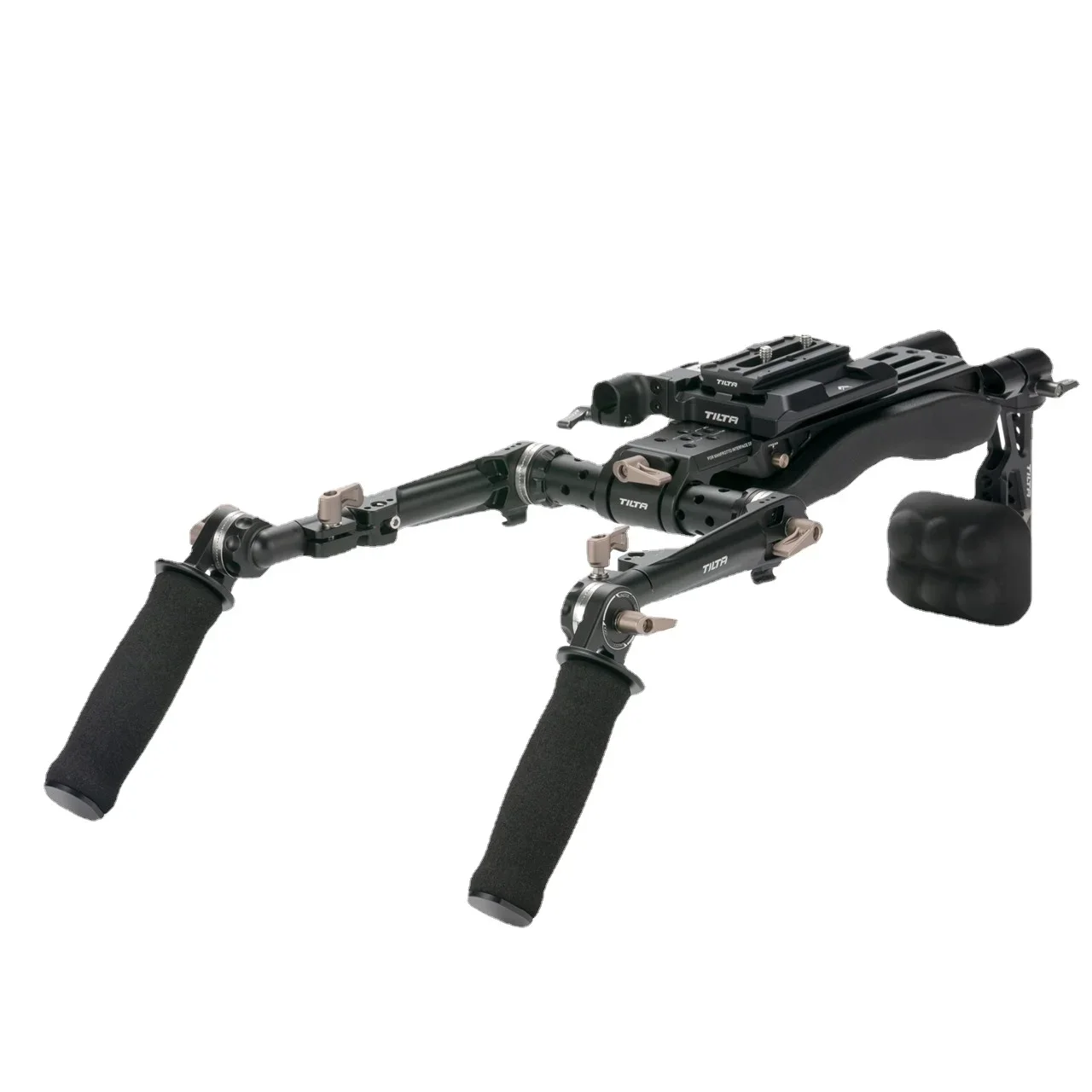 TILTA TA-LSR-B Lightweight Shoulder Mount Rig Support MANFROTTO ARCA Dual Quick Release Baseplate Adjustable arm fit 15mm nato