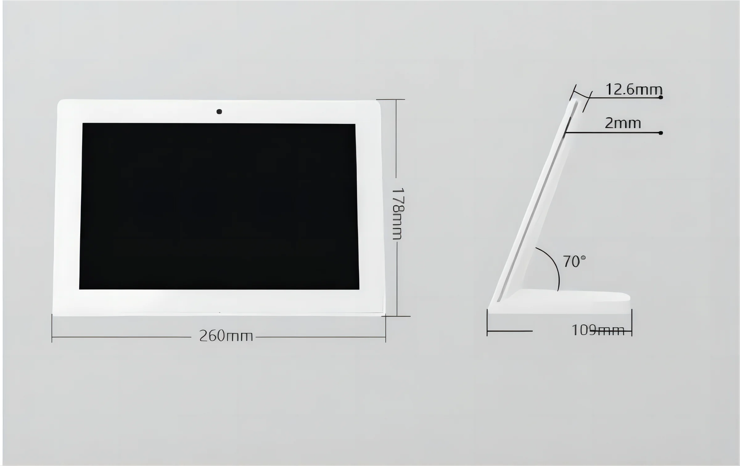 10.1 inch L Shape Android Desktop Tablet Touch Screen RK3566 4+32G for Restauran