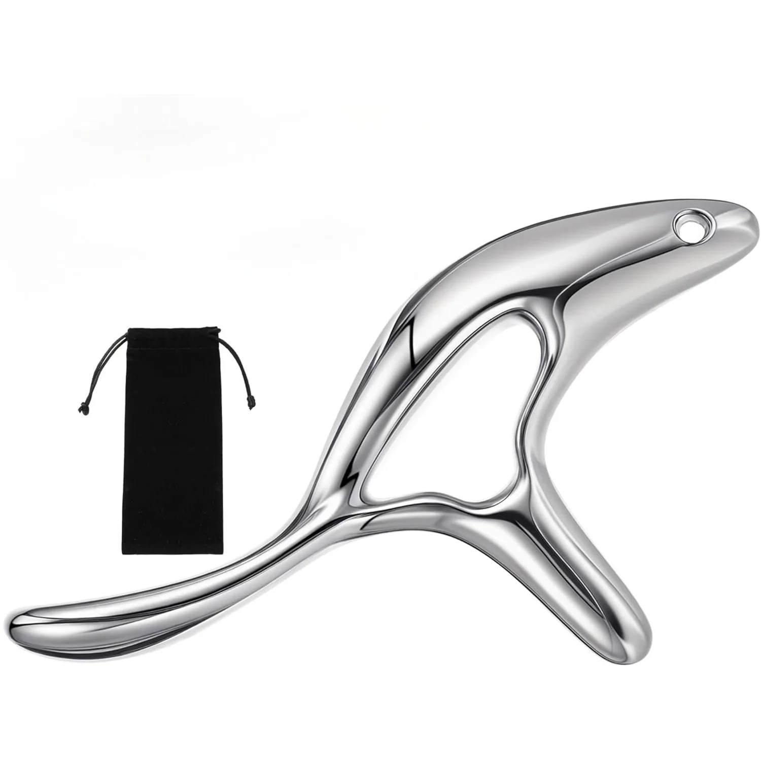 Ferramenta de Massagem para Pontos de Pressão, Raspador Muscular para Alívio da Dor Corporal, Gua Sha e Ferramenta de Acupressão com Protetor de Polegar