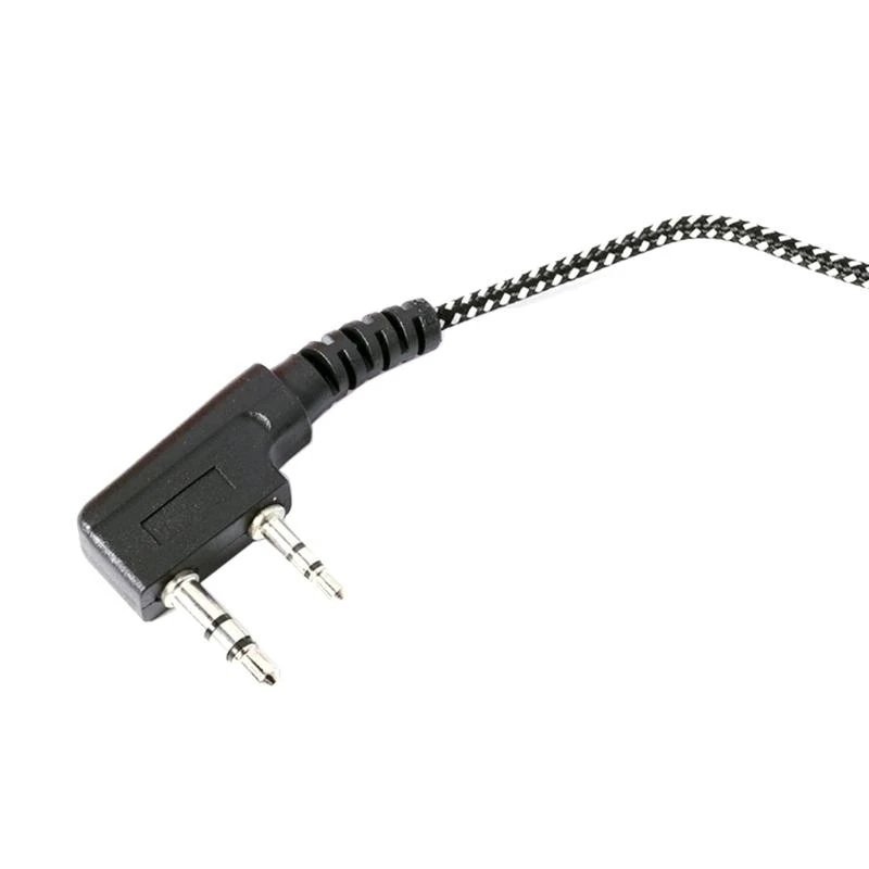 090F 2-pin High-quality Headset Microphone for Portable Walkie-talkies Headphones