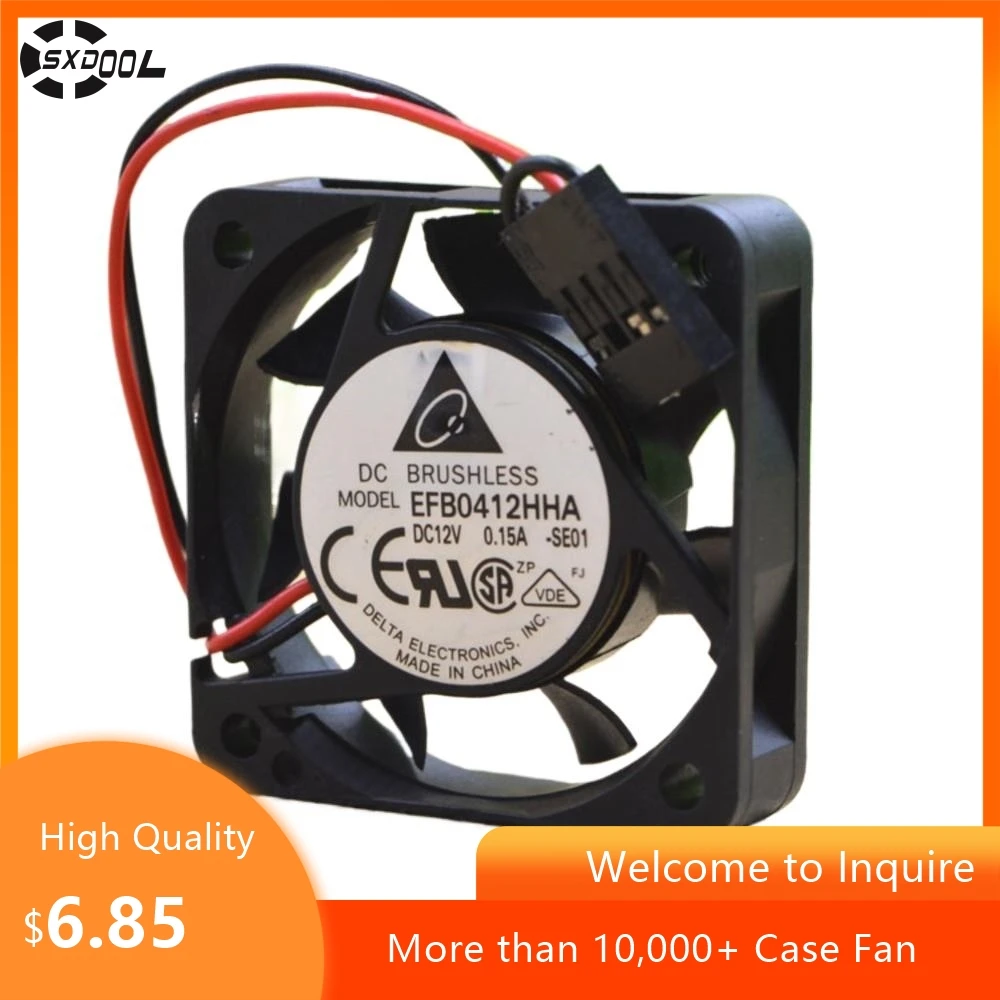 

for Delta 40mm EFB0412HHA 12V 0.15A 4CM Double Ball Cooling Fan for Server, High Efficiency