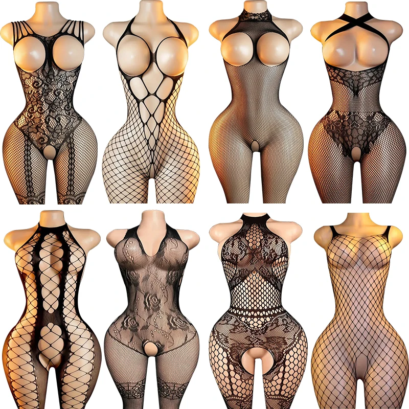 Women Sexy Lace Lingerie Underwear Whore Chemises Babydoll Teddies Erotic Bodysuits Cosplay Slutty Clothes Plus Size Costume