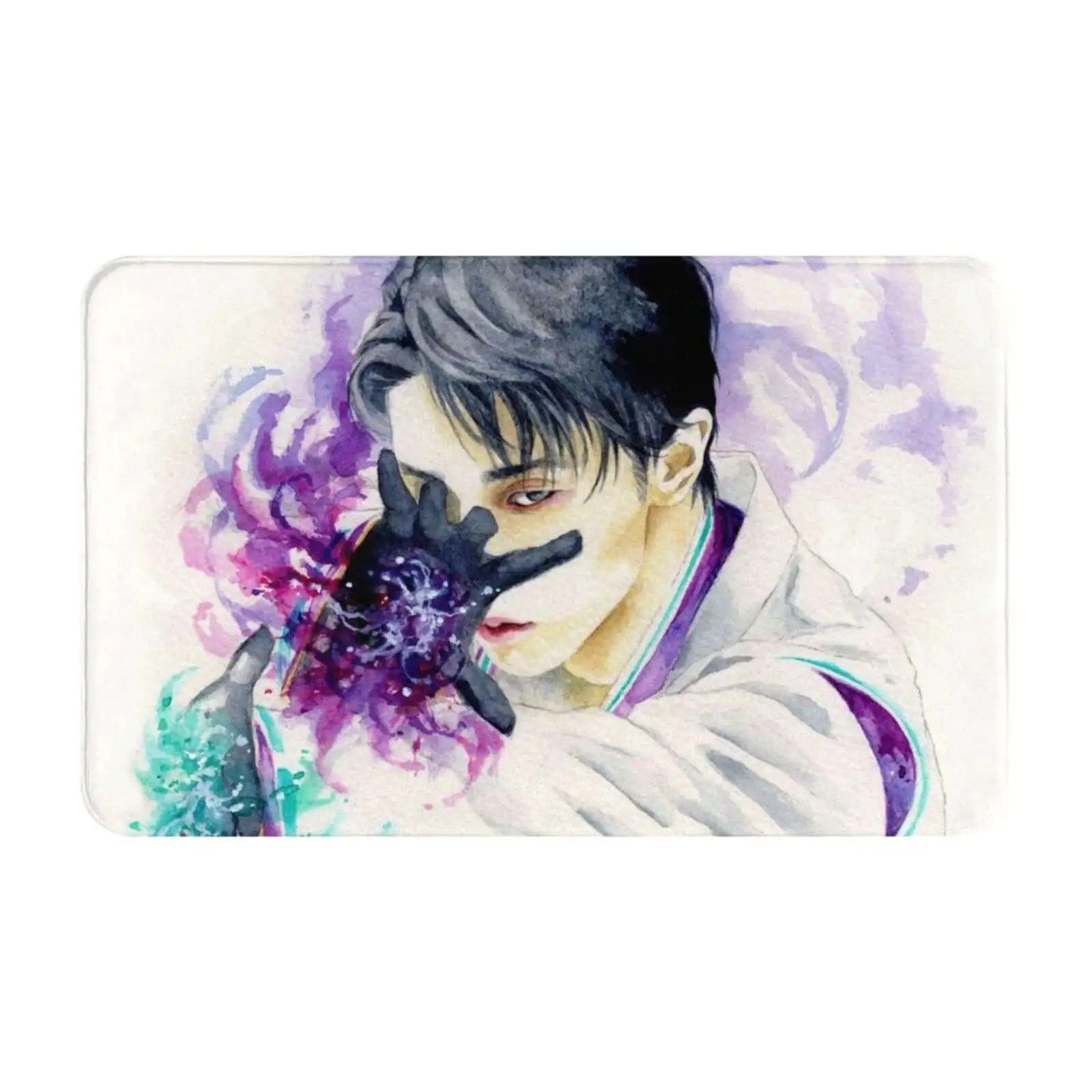 Yuzuru Hanyu-Seimei 3D Soft Non-Slip Mat Rug Carpet Foot Pad Yuzuru Hanyu Hanyu Yuzuru Seimei Figure Skating Winter Japanese