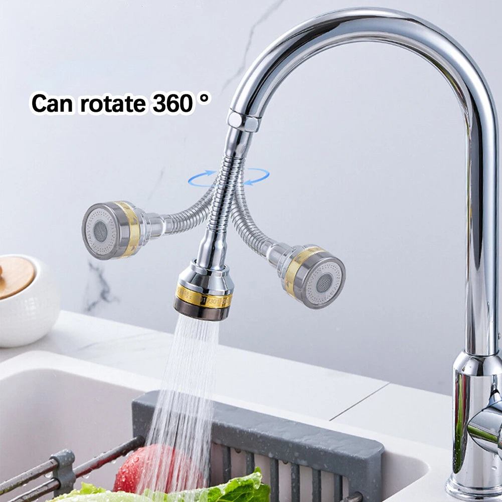 1PC 360 Degree Swivel Kitchen Faucet Aerator Adjustable 3 Water Modes Sprayer Filter Diffuser Water Saving Nozzle