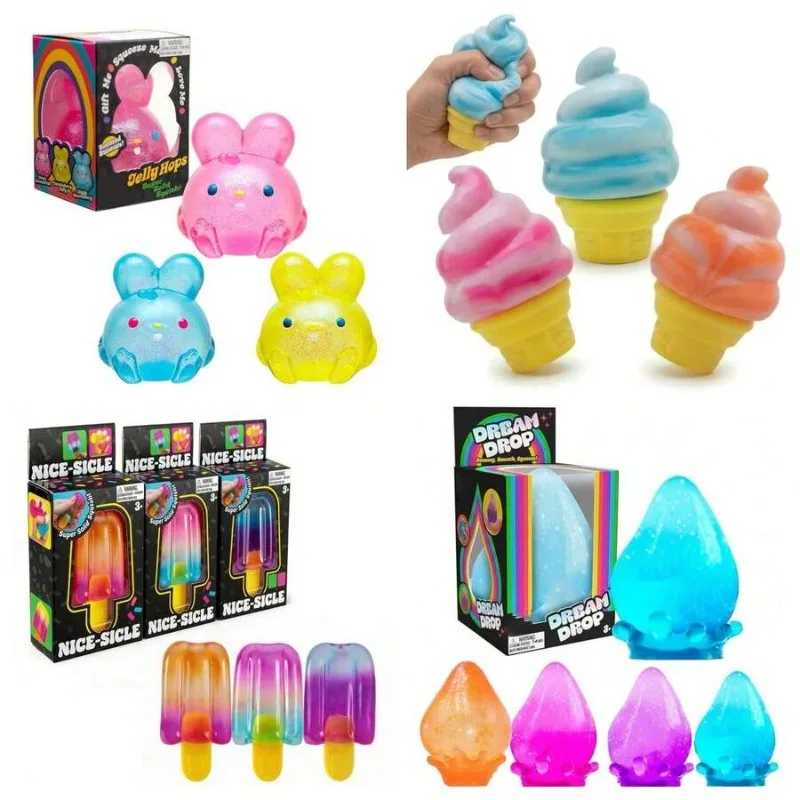 

Super Value Soft Squishy Mystery Pack, Single Random Style Squeeze Toy, Slow Rebound Stress Relief Fidget Toy, Cute Portable Decompression Gift for Kids Teens