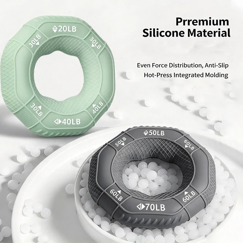 Multi‑Level Silicone Grip Ring Hand Exerciser for Arm Muscle Training Men Women Students Rehabilitation Hand Strength Fitness