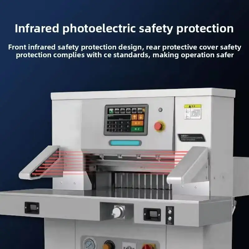 CNC Paper Cutter Fully Automatic Programmable Hydraulic Electric PVC Card Three-sided Book Printing Factory