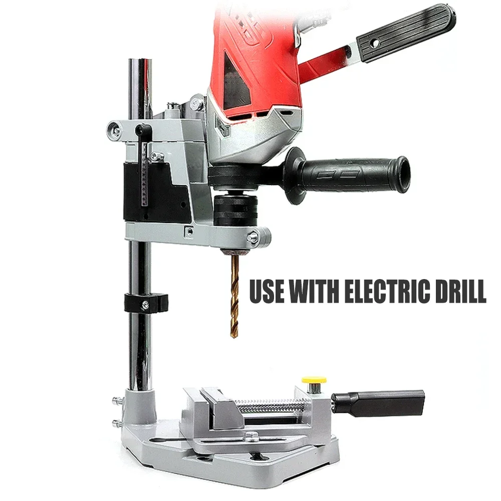 Imagem -03 - Multi-function Electric Drill Stand Carpintaria Perfuração Posicionamento Tabela Bench Drill Holder Mini Vice Alicatadores Bench Clamp