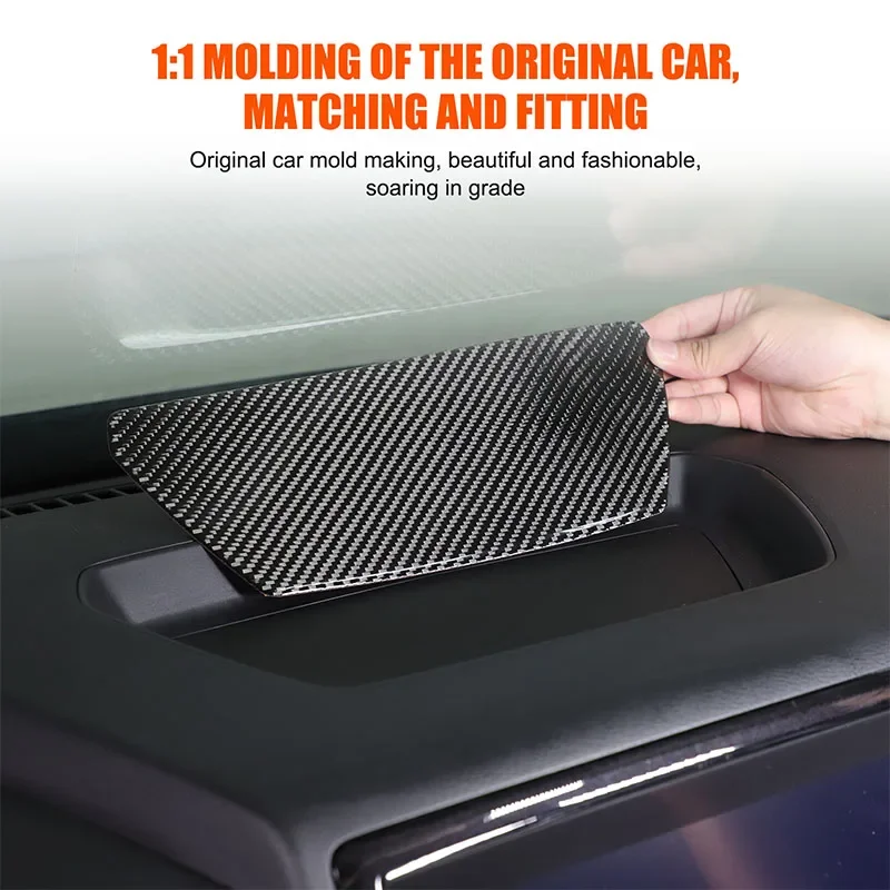 

For Nissan Frontier 2024+ Soft Carbon Fiber Car Dashboard Groove Pad Decorative Sticker Interior Anti-Scratch Accessories