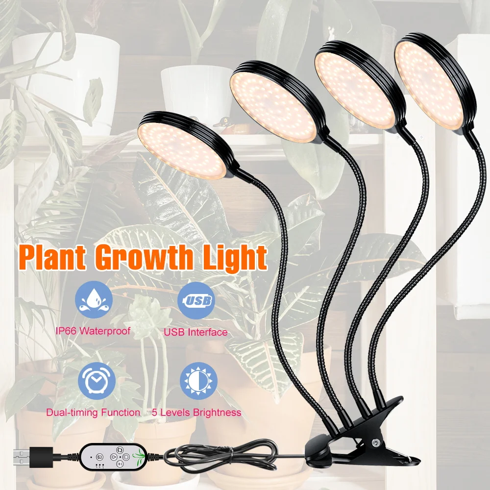 

LED Grow Light 5V USB Plant Grow Lamp LED Full Spectrum Hydroponic Growing System Phyto Lamp 15W 30W 45W 60W Tent Flower Growing