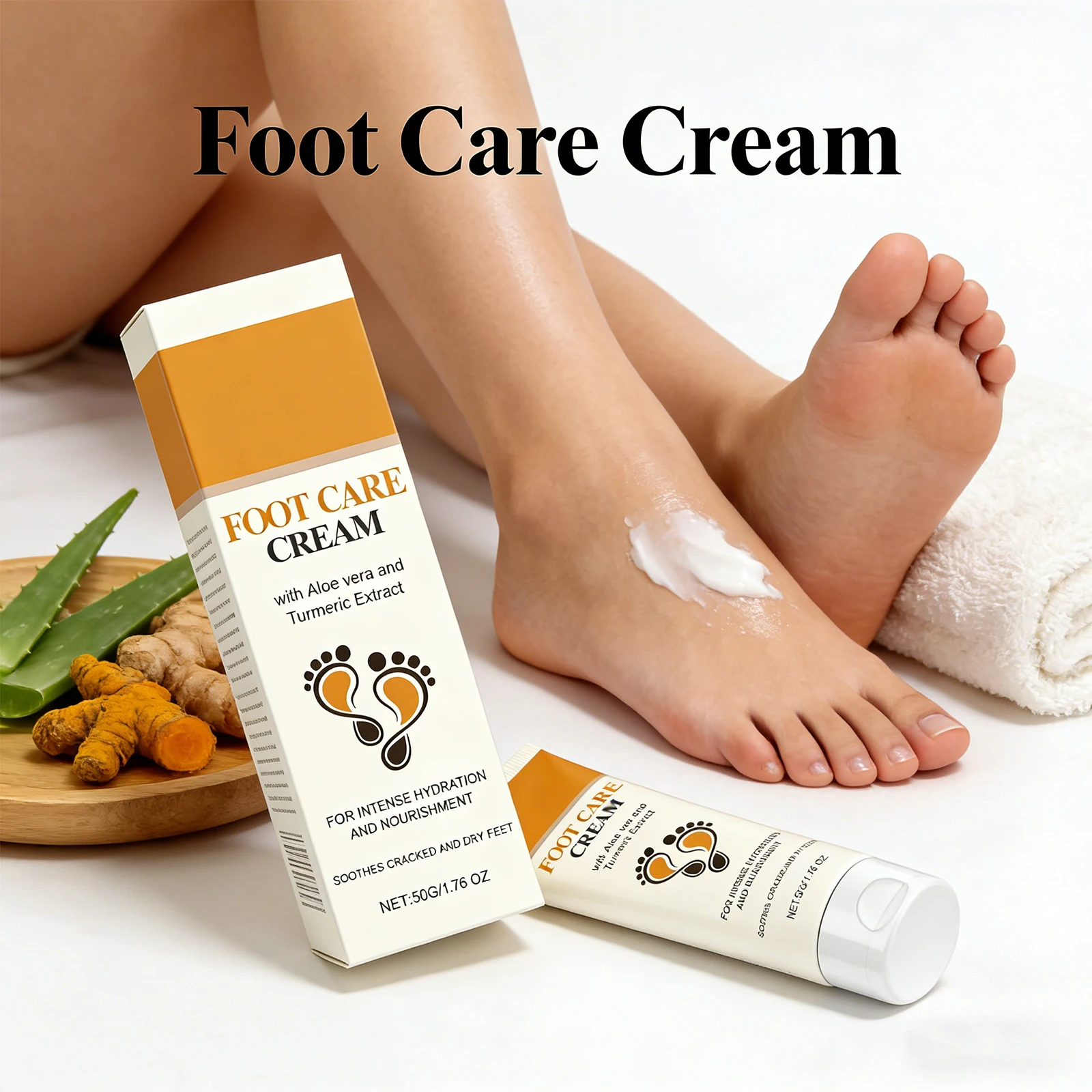 

Foot Care Cream Moisturizing Anti Crack Heel Repair Soften Calluses Dry Skin Foot Cream Hydrating Nourishing Foot Balm For Rough