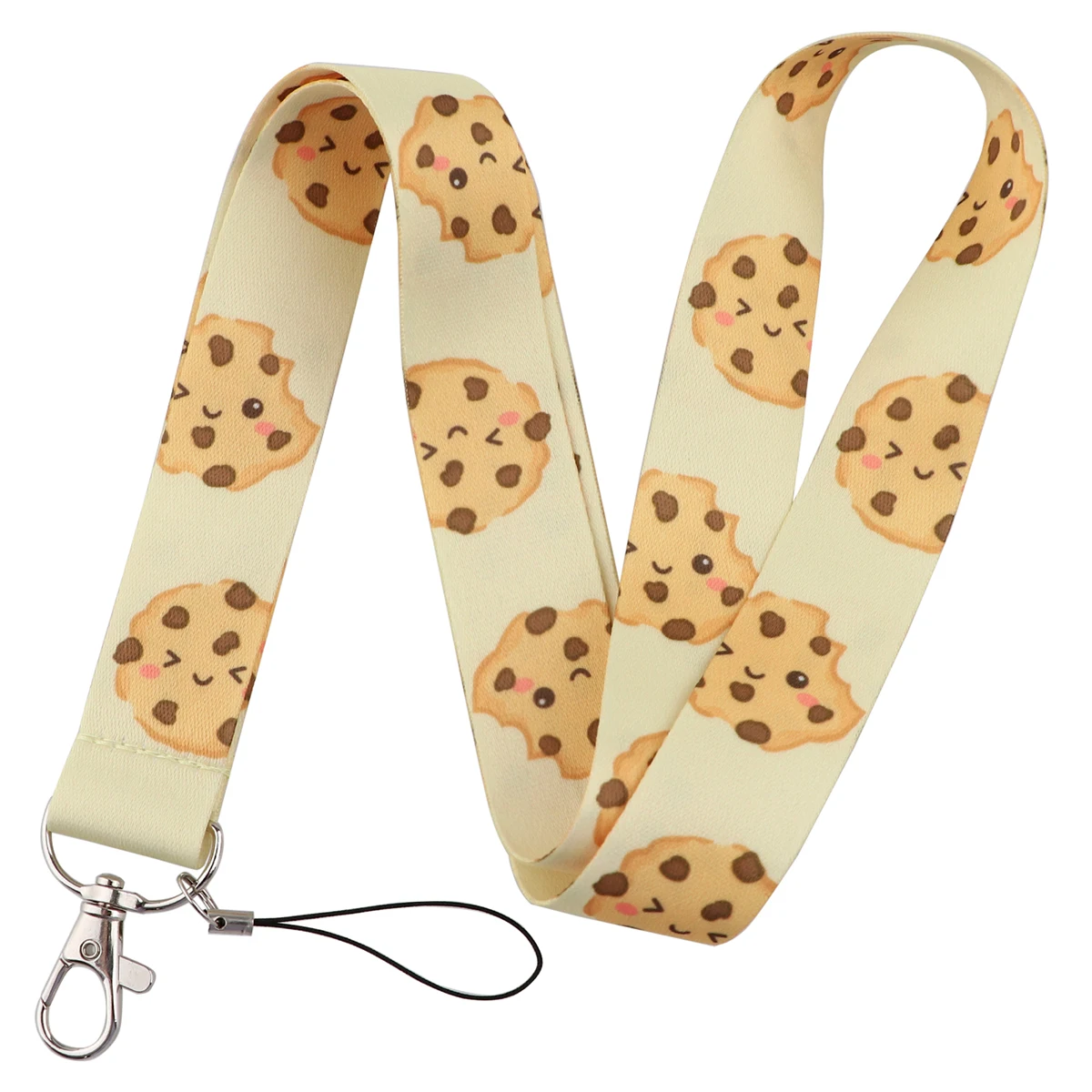 Donut Neck Strap Colorful Heart Lanyards for Key ID Card Gym Phone Strap USB Badge Holder Rope Blue Evil Eye Accessories Gifts