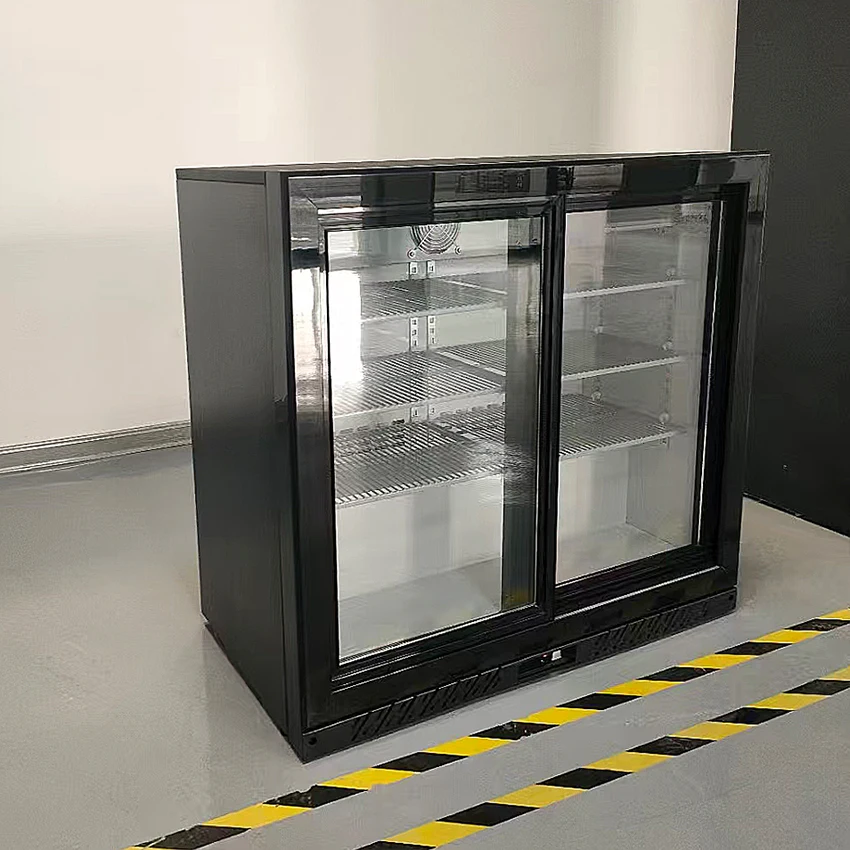 سعر المصنع باب زجاجي سطح المكتب عرض المشروبات الثلاجة الجليد بار خزانة مشروبات متجر الثلاجة