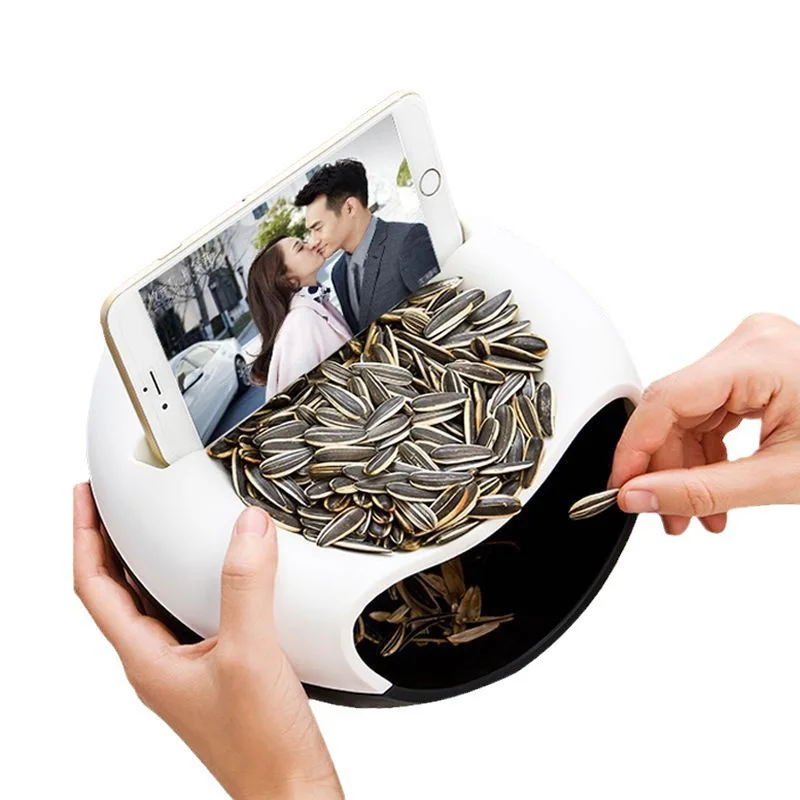 

Creative Multifunctional Garbage Bin Double-layer Fruit Tray Desktop Garbage Storage Box