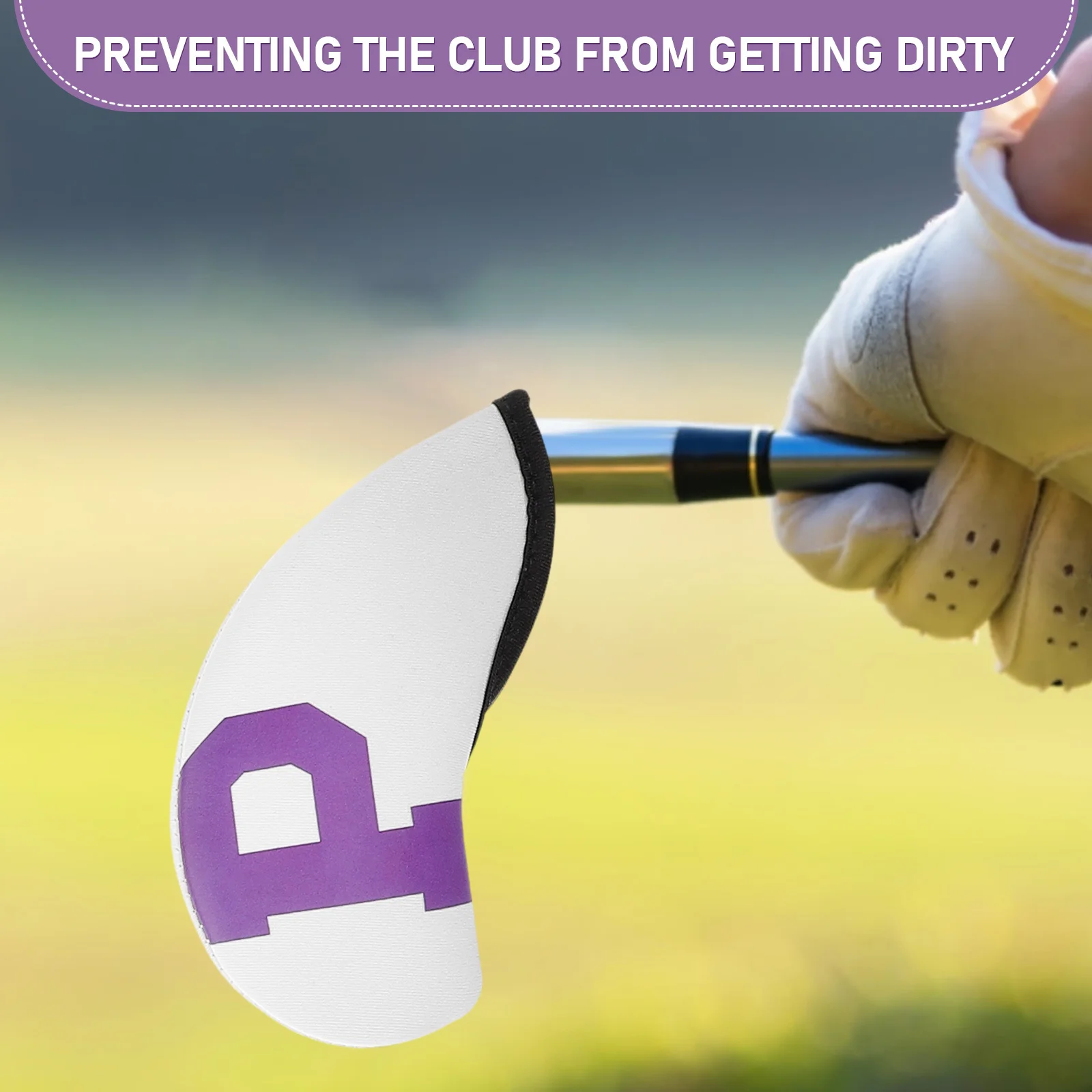 10 قطعة أغطية حديد من النيوبرين لرأس النادي لنوادي الجولف مرقمة حماية متينة مجموعة أغطية حديد الجولف المحمولة