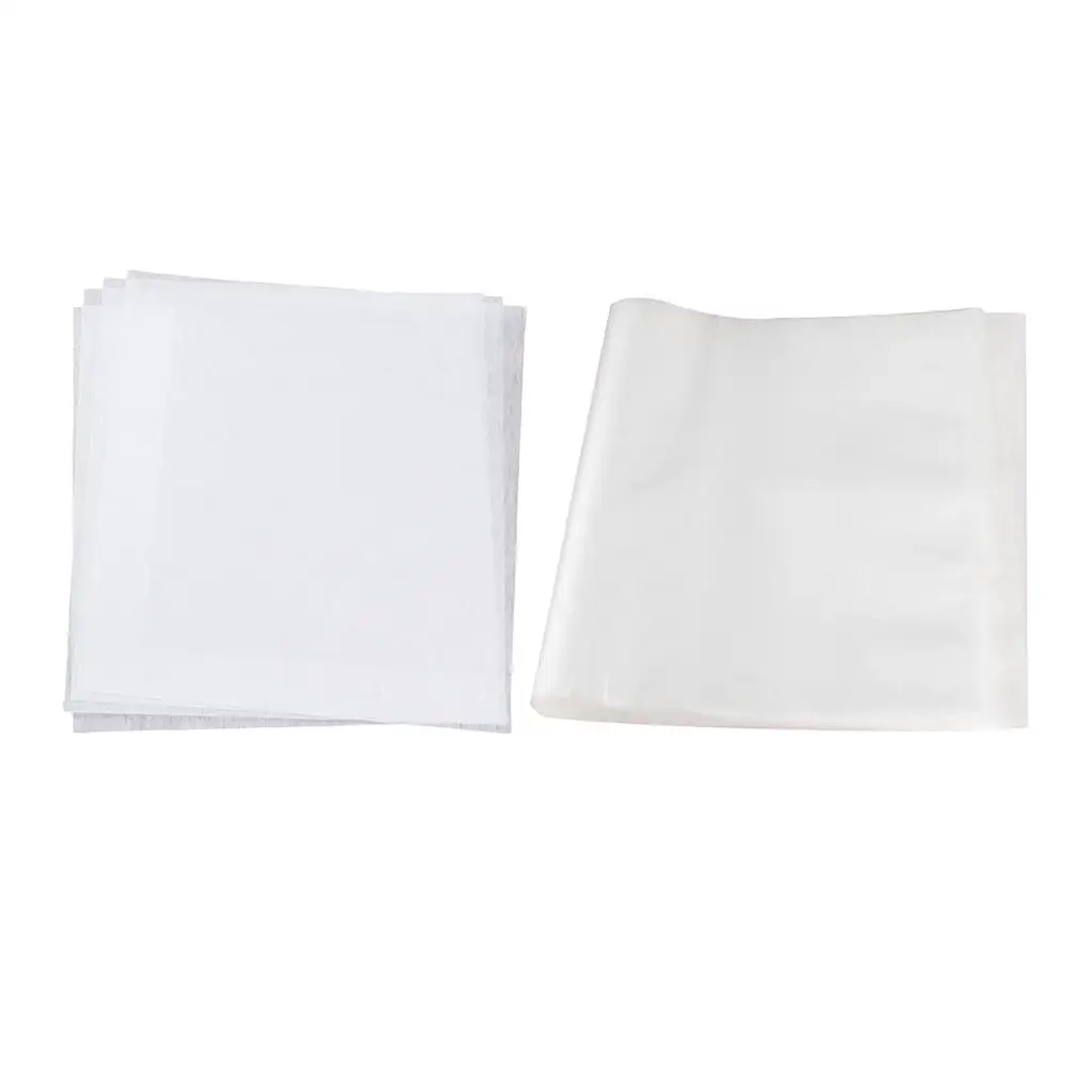 Sewing Transfer Paper Water Soluble Embroidery Stabilizer Topping 10x10 Inch for Cross Stitch Patterns