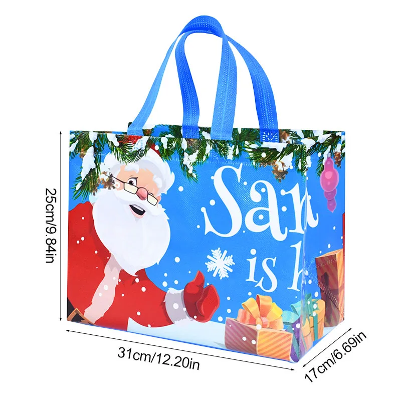 Christmas Gift Bag Santa Claus Snowman Candy Gift Packaging Bag 2024 Merry Christmas Party Home Decor Navidad Noel 2025 New Year