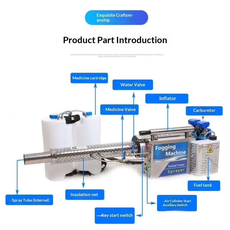 Water mist mist machine fruit tree paddy field agricultural greenhouse sprayer cold mist machine