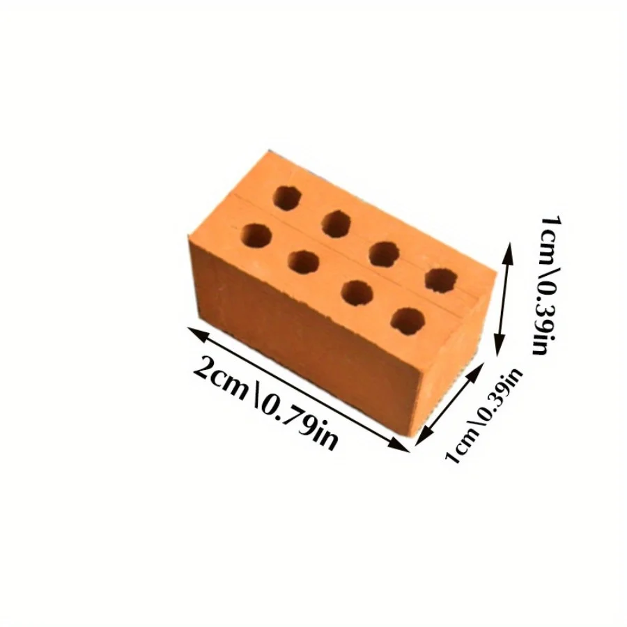 50 \ 100 قطعة من الطوب الصغير الحرف المصغرة الاصطناعية اليدوية تخطيط الديكور الطين رمل الجدار-اليدوية ميسون لتقوم بها بنفسك منزل Buildi