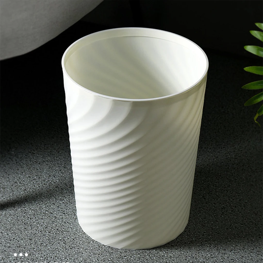 Nordic Style Plastic Trash Can Wastebasket Garbage Container Basket Large-capacity Bedroom Kitchens Offices Pink