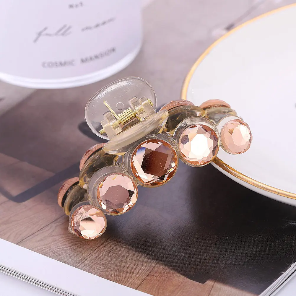 

4pcs Crystal Clip Girls Grab Clips Styling Decoration Tool Fixing Clamp Hair Hair Clamp Accessories