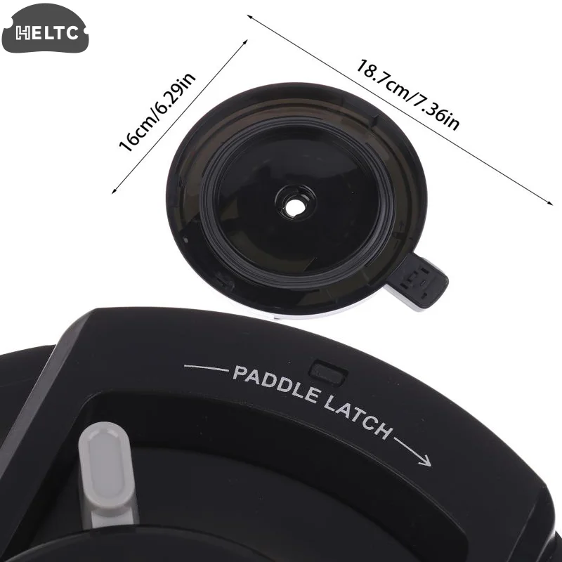 

2PCS Black Ice Cream Maker Outer Bowl Cover For NC501 NC500 Ice Cream Maker Replacement Lid Compatible With NC500 Series
